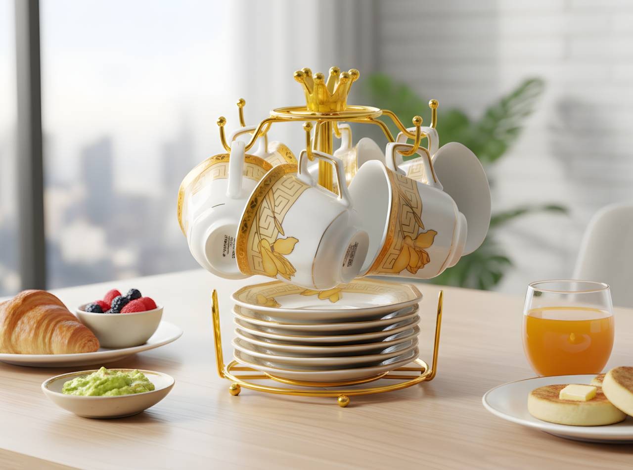 Cangkir dan Lepek 13 Buah C93 Lily